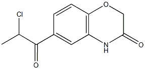 6-(2-CHLOROPROPANOYL)-2H-1,4-BENZOXAZIN-3(4H)-ONE Structure