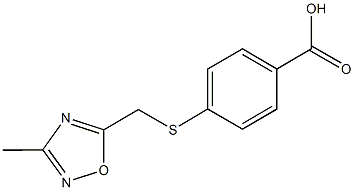 4-{[(3-METHYL-1,2,4-OXADIAZOL-5-YL)METHYL]THIO}BENZOIC ACID|