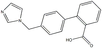 4''-(1H-IMIDAZOL-1-YLMETHYL)-1,1''-BIPHENYL-2-CARBOXYLIC ACID Struktur