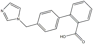 4''-(1H-IMIDAZOL-1-YLMETHYL)-1,1''-BIPHENYL-2-CARBOXYLIC ACID Structure