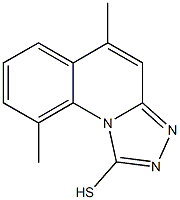 5,9-DIMETHYL[1,2,4]TRIAZOLO[4,3-A]QUINOLINE-1-THIOL 结构式