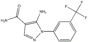 5-AMINO-1-[3-(TRIFLUOROMETHYL)PHENYL]-1H-PYRAZOLE-4-CARBOXAMIDE Structure
