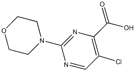 5-CHLORO-2-MORPHOLIN-4-YLPYRIMIDINE-4-CARBOXYLIC ACID 结构式