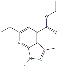 ETHYL 6-ISOPROPYL-1,3-DIMETHYL-1H-PYRAZOLO[3,4-B]PYRIDINE-4-CARBOXYLATE