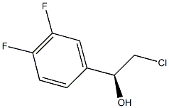 (1S)-2-CHLORO-1-(3,4-DIFLUOROPHENYL)ETHANOL 结构式