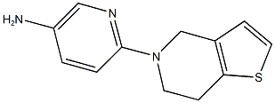 6-(6,7-DIHYDROTHIENO[3,2-C]PYRIDIN-5(4H)-YL)PYRIDIN-3-AMINE,,结构式