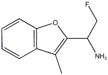 2-FLUORO-1-(3-METHYL-1-BENZOFURAN-2-YL)ETHANAMINE 结构式