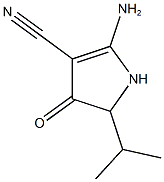 2-AMINO-5-ISOPROPYL-4-OXO-4,5-DIHYDRO-1H-PYRROLE-3-CARBONITRILE Structure