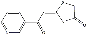 2-(2-OXO-2-PYRIDIN-3-YLETHYLIDENE)-1,3-THIAZOLIDIN-4-ONE Struktur