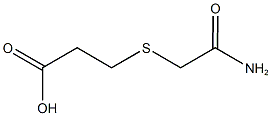 3-[(2-AMINO-2-OXOETHYL)THIO]PROPANOIC ACID 化学構造式