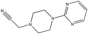 (4-PYRIMIDIN-2-YLPIPERAZIN-1-YL)ACETONITRILE 结构式