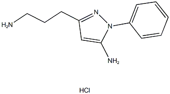 3-(3-AMINOPROPYL)-1-PHENYL-1H-PYRAZOL-5-AMINE HYDROCHLORIDE Structure