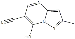 7-AMINO-2-METHYLPYRAZOLO[1,5-A]PYRIMIDINE-6-CARBONITRILE Structure