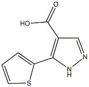 5-THIEN-2-YL-1H-PYRAZOLE-4-CARBOXYLIC ACID Structure