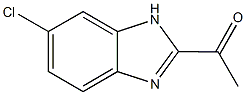 1-(6-CHLORO-1H-BENZIMIDAZOL-2-YL)ETHANONE,,结构式
