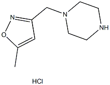 1-[(5-METHYLISOXAZOL-3-YL)METHYL]PIPERAZINE HYDROCHLORIDE Struktur