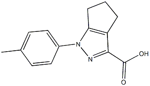 1-(4-METHYLPHENYL)-1,4,5,6-TETRAHYDROCYCLOPENTA[C]PYRAZOLE-3-CARBOXYLIC ACID 化学構造式