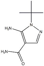 5-Amino-1-tert-butyl-1H-pyrazole-4-carboxamide Structure