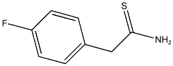 2-(4-fluorophenyl)ethanethioamide 结构式