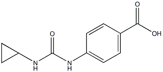 4-{[(cyclopropylamino)carbonyl]amino}benzoic acid,,结构式