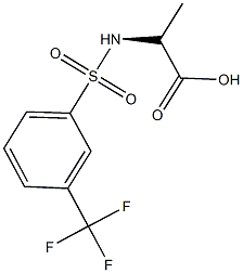 2-(3-Trifluoromethyl-benzenesulfonylamino)-propionic acid Structure