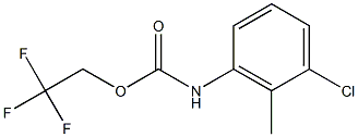 2,2,2-trifluoroethyl 3-chloro-2-methylphenylcarbamate 结构式