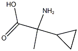 2-amino-2-cyclopropylpropanoic acid Structure