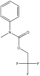 2,2,2-trifluoroethyl methyl(phenyl)carbamate Structure