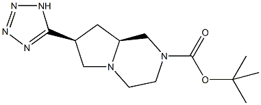 tert-butyl (7S,8aS)-7-(1H-tetrazol-5-yl)hexahydropyrrolo[1,2-a]pyrazine-2(1H)-carboxylate 结构式