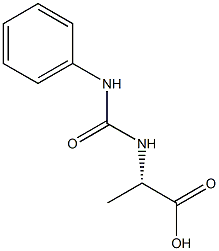 (2S)-2-[(anilinocarbonyl)amino]propanoic acid Structure