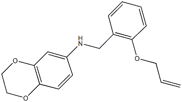 N-[2-(allyloxy)benzyl]-N-2,3-dihydro-1,4-benzodioxin-6-ylamine Struktur