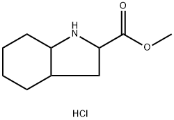 methyl octahydro-1H-indole-2-carboxylate hydrochloride 化学構造式