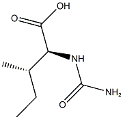 (2S,3S)-2-[(aminocarbonyl)amino]-3-methylpentanoic acid Structure