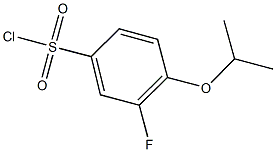 3-fluoro-4-isopropoxybenzenesulfonyl chloride 结构式