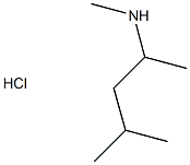 N,4-dimethylpentan-2-amine hydrochloride 化学構造式