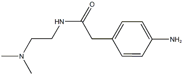 2-(4-aminophenyl)-N-[2-(dimethylamino)ethyl]acetamide,,结构式