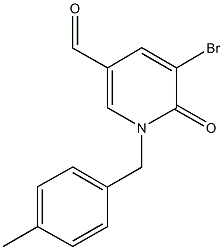 5-bromo-1-(4-methylbenzyl)-6-oxo-1,6-dihydro-3-pyridinecarbaldehyde Structure