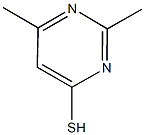 2,6-dimethylpyrimidine-4-thiol Struktur