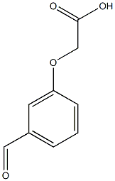 2-(3-formylphenoxy)acetic acid 化学構造式
