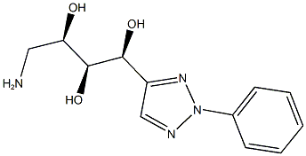 (1S,2S,3R)-4-amino-1-(2-phenyl-2H-1,2,3-triazol-4-yl)butane-1,2,3-triol,,结构式