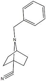7-benzyl-7-azabicyclo[2.2.1]heptane-1-carbonitrile Struktur