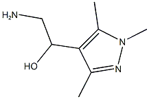 2-amino-1-(1,3,5-trimethyl-1H-pyrazol-4-yl)ethanol,,结构式