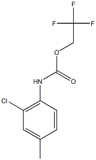 2,2,2-trifluoroethyl 2-chloro-4-methylphenylcarbamate 结构式
