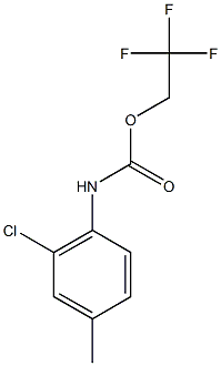 2,2,2-trifluoroethyl 2-chloro-4-methylphenylcarbamate,,结构式