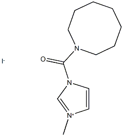 1-(azocan-1-ylcarbonyl)-3-methyl-1H-imidazol-3-ium iodide|