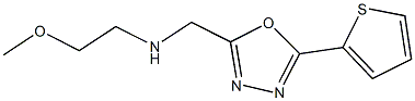 N-(2-methoxyethyl)-N-[(5-thien-2-yl-1,3,4-oxadiazol-2-yl)methyl]amine Structure