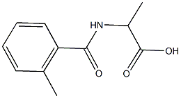 2-[(2-methylbenzoyl)amino]propanoic acid Structure
