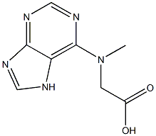 [methyl(7H-purin-6-yl)amino]acetic acid Structure