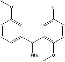 (5-fluoro-2-methoxyphenyl)(3-methoxyphenyl)methanamine Structure