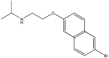 {2-[(6-bromonaphthalen-2-yl)oxy]ethyl}(propan-2-yl)amine 化学構造式